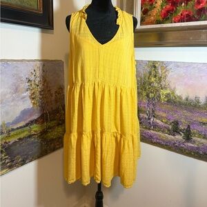Wonderly Sunlit Yellow Ruffled Dress size 2X